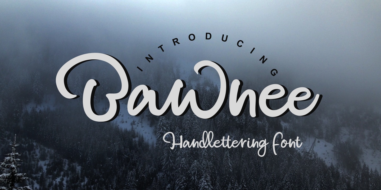Bawnee Regular Font preview